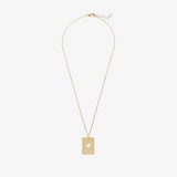 melody ehsani queen of hearts necklace (gold)