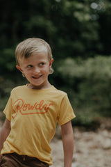 kids rowdy s/s tee (yellow)