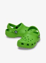 preschool crocs classic clog (green)