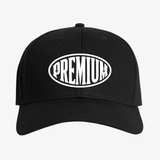 mens premiumgoods originator logo snapback hat (black)