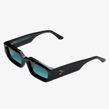 mens james oro dune sunglasses (green tint)