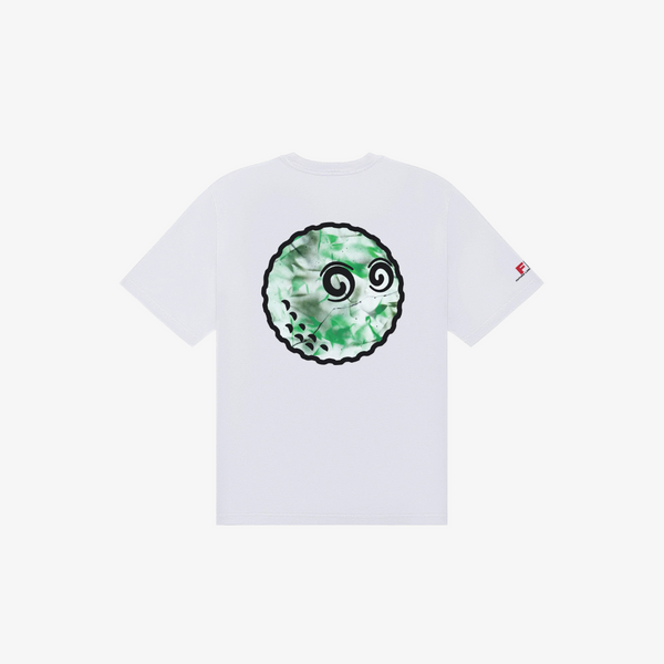 mens malbon x futura buckets s/s tee (white)