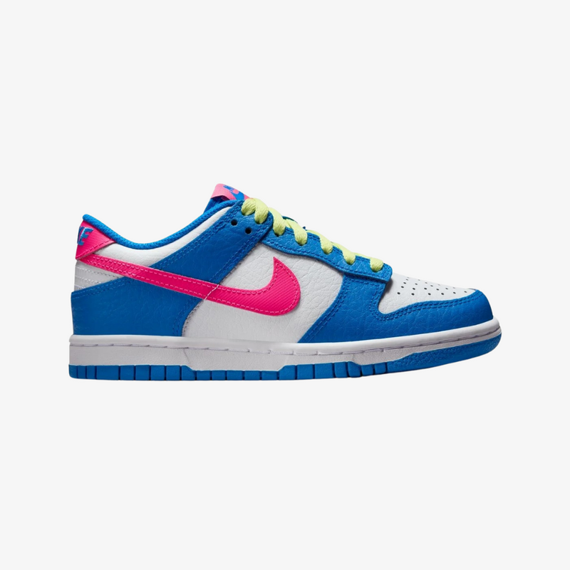 gradeschool nike dunk low (photo blue/hyper pink)