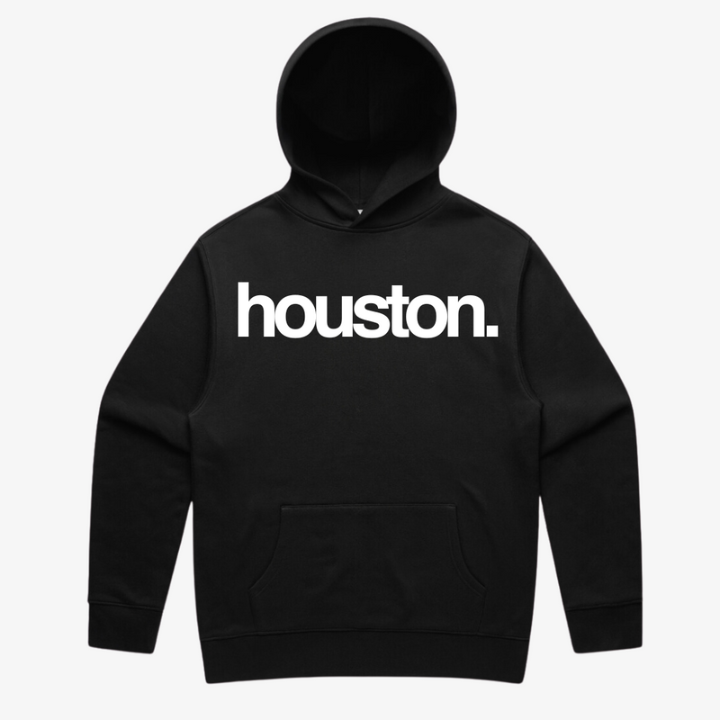 mens premiumgoods. houston. pullover hoodie (black/white)