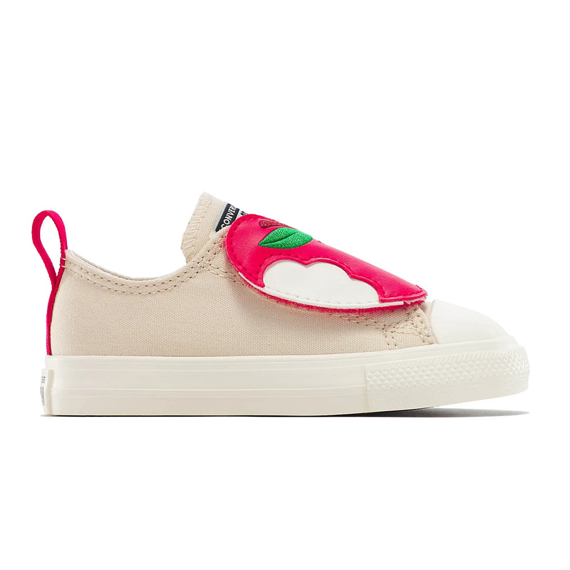 toddler converse ctas one strap ox (light dune/red)