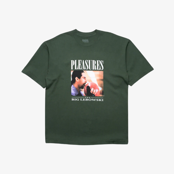 mens pleasures lick s/s tee (ivy)