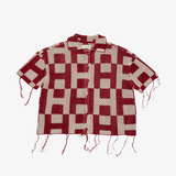 unisex honor the gift crochet s/s button down (brick)