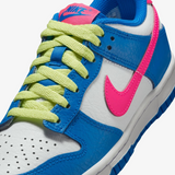 gradeschool nike dunk low (photo blue/hyper pink)