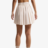 womens nike sportswear mid rise pleated skirt (chalk)
