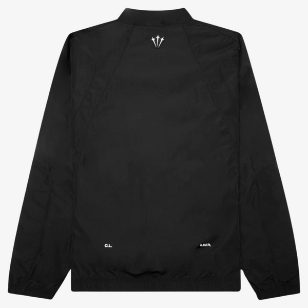 mens nike nocta woven track jacket (black/white)