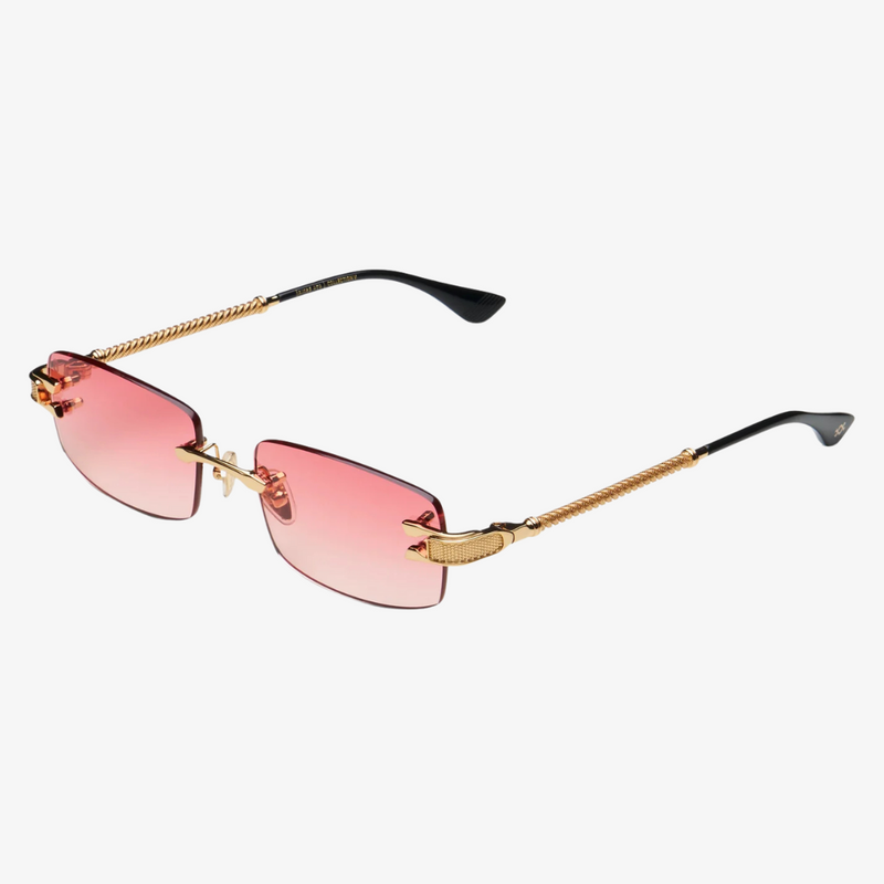 mens james oro magnus sunglasses (red tint)