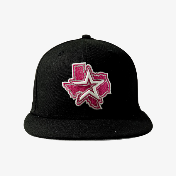 new era x premiumgoods. houston astros 59fifty fitted (black/newberry txfitteds)