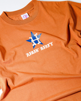 mens ridin' dirty bury me s/s tee (burnt orange/navy)