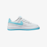 preschool force 1 low easyon (white/aquarius blue)