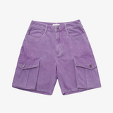 womens honor the gift baggy cargo shorts (purple)