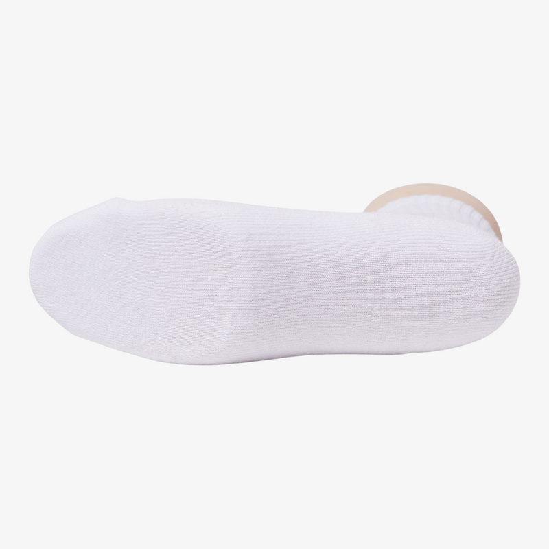 mens huf plantlife emb 1/4 sock (white)