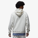 mens air jordan wordmark fleece hoodie (sail)