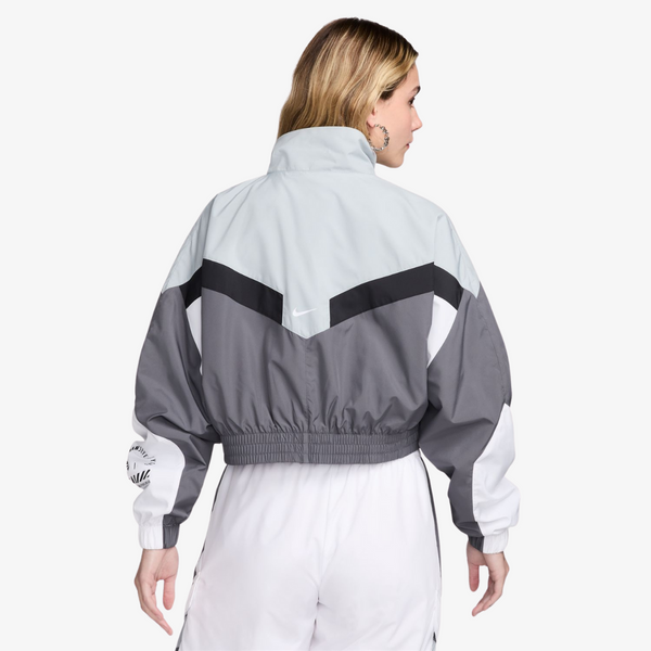 womens nike sportswear jacket (iron grey/light pumice)
