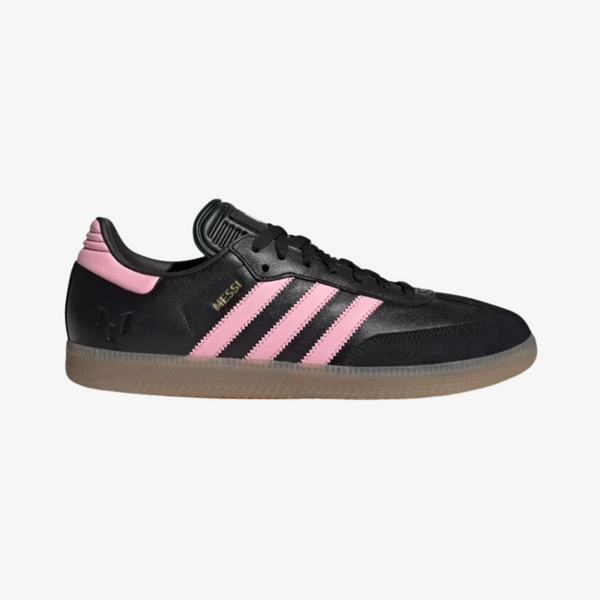 mens adidas samba messi (black/pink)