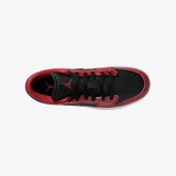 gradeschool jordan 1 low se (black/varsity red)
