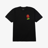 mens huf flower district s/s tee (black)