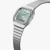 casio vintage watch (silver/light blue)