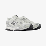 gradeschool new balance 204 lace (white/grey)