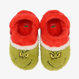 toddler crocs x the grinch classic lined clog (green/red)