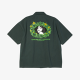 mens huf fantasies s/s work shirt (marine)