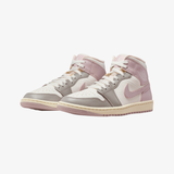 womens jordan 1 mid (sail/particle rose)