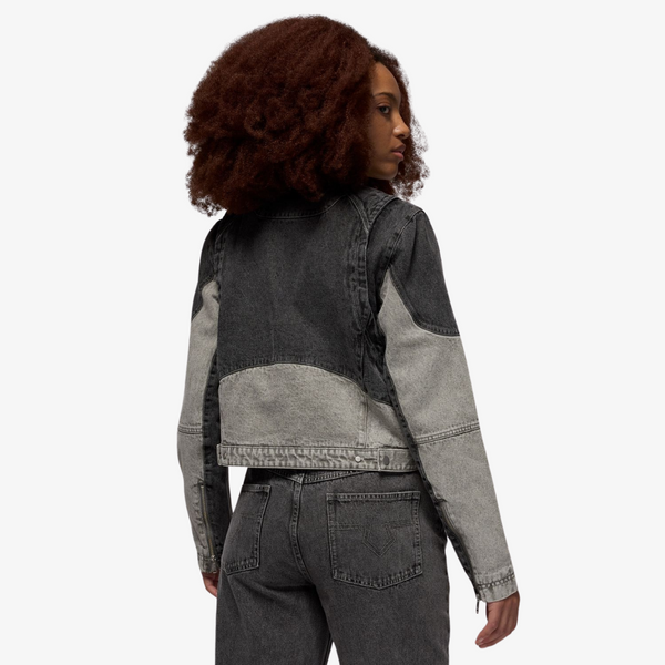 womens jordan denim jacket (grey)