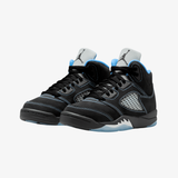 preschool jordan 5 "black carolina" (black/university blue-white)