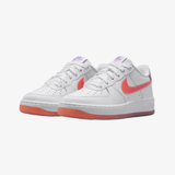gradeschool nike air force 1 (white/bright violet)