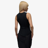 womens x jordan tela tank top (black)