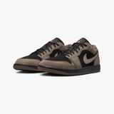 mens jordan 1 low se (black/olive grey)