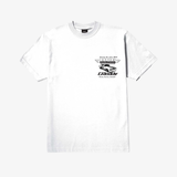 mens huf x greddy body works s/s tee (white)