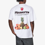 mens pleasures delivery s/s tee (white)