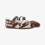 womens puma speedcat ballet cow (chocolate/warm white)
