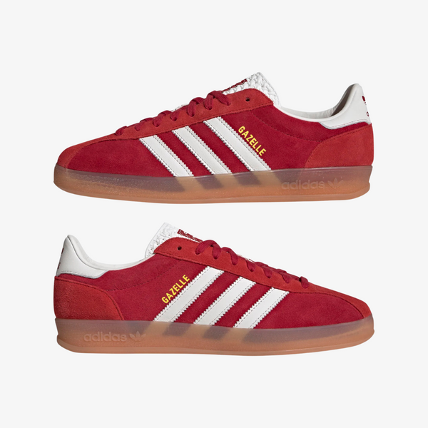 mens adidas gazelle indoor pro (red/white)