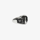 huf onyx signet ring (silver)