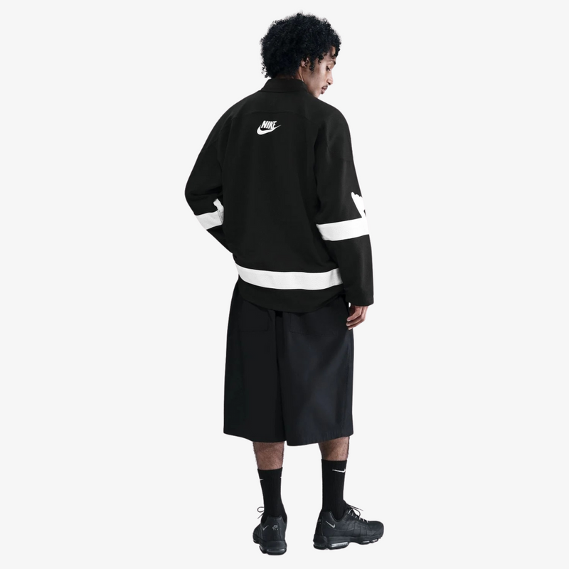 mens nike sportswear club hockey jersey (black/white)