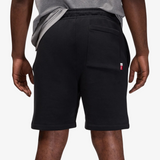 mens jordan brooklyn fleece skate short (black/smoke grey)