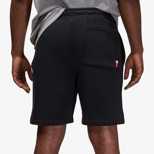 mens jordan brooklyn fleece skate short (black/smoke grey)