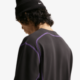 mens nike project f.r.o.g. bubble waffle l/s top (black/hyper grape/atomic pink)