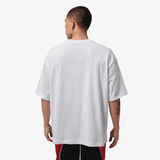 mens jordan oversized s/s graphic tee (white/red)