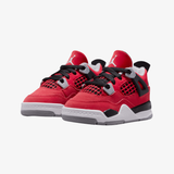 toddler jordan 4 retro "toro" (fire red/cement grey)