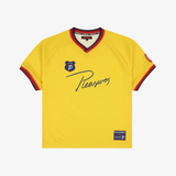 mens pleasures mona sport shirt (yellow)
