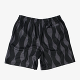 mens parra waved mesh shorts (black)