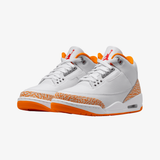 womens jordan 3 retro (white/multi-color)