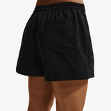 womens nike sportswear mid rise skort (black)